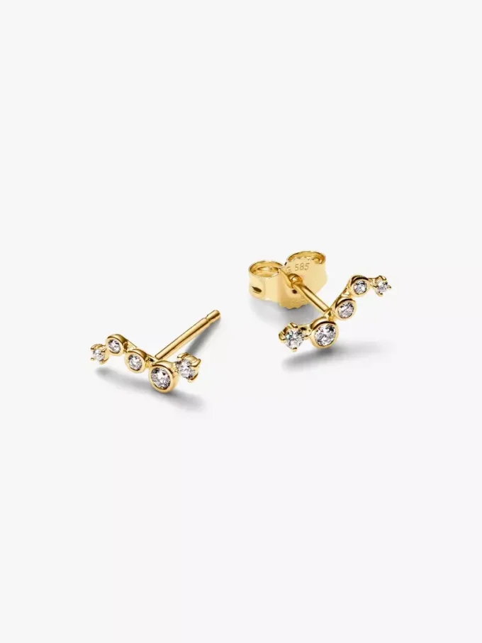 Pandora Era Ohrringe mit im Labor gezüchteten Diamanten in Tropfenform, 0,17 ct insgesamt, 14 Karat Gold Pandora Era Ohrringe mit im Labor gezüchteten Diamanten in Tropfenform, 0,17 ct insgesamt, 14 Karat Gold