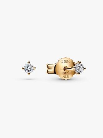Pandora Era Ohrringe mit Lab-Grown-Diamanten 14 Karat Gold – 0,05 Karat TW, 14 Karat Gold