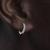 Pandora Era Pavé-Ohrringe mit Lab-Grown-Diamanten – 0,12 ct TW, 14 Karat Weißgold
