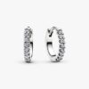 Pandora Era Pavé-Ohrringe mit Lab-Grown-Diamanten – 0,12 ct TW, 14 Karat Weißgold