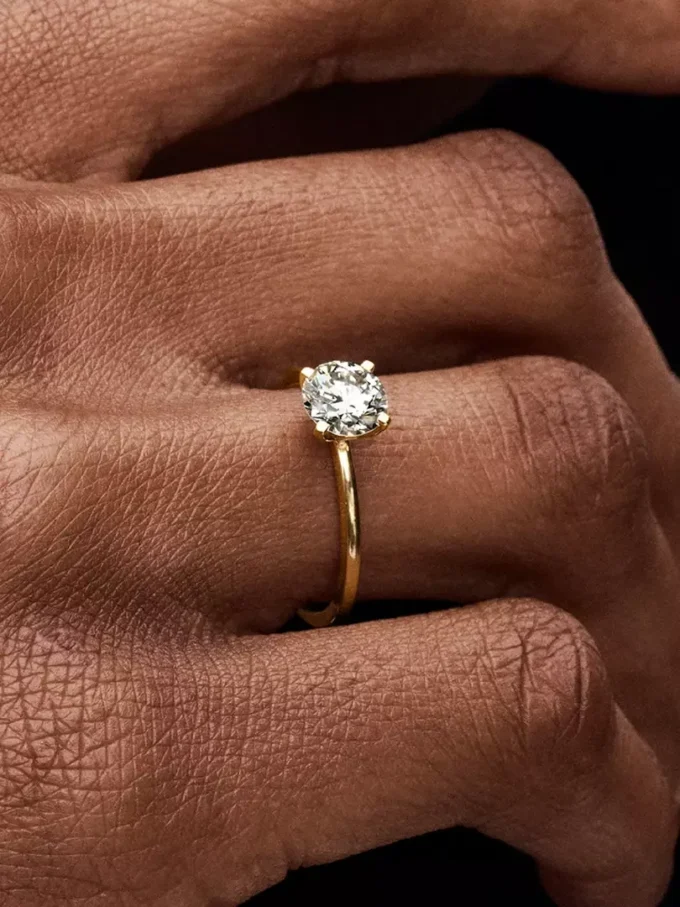 Pandora Era Ring aus 14 Karat Gold mit im Labor gezüchtetem Diamanten, 1,00 Karat insgesamt, 14 Karat Gold Pandora Era Ring aus 14 Karat Gold mit im Labor gezüchtetem Diamanten, 1,00 Karat insgesamt, 14 Karat Gold
