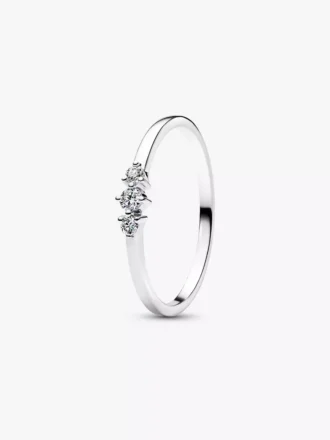 Pandora Era Ring mit drei im Labor gezüchteten Diamanten, 0,09 Karat insgesamt, 14 Karat Weißgold Pandora Era Ring mit drei im Labor gezüchteten Diamanten, 0,09 Karat insgesamt, 14 Karat Weißgold