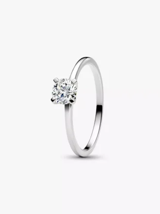 Pandora Era Ring mit im Labor gezüchtetem Diamanten, 0,50 ct TW, 14 Karat Weißgold Pandora Era Ring mit im Labor gezüchtetem Diamanten, 0,50 ct TW, 14 Karat Weißgold