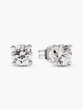 Pandora Era Ohrringe aus 14 Karat Weißgold mit Lab-Grown Diamonds, 1,00 Karat insgesamt, 14 Karat Weißgold Pandora Era Ohrringe aus 14 Karat Weißgold mit Lab-Grown Diamonds, 1,00 Karat insgesamt, 14 Karat Weißgold