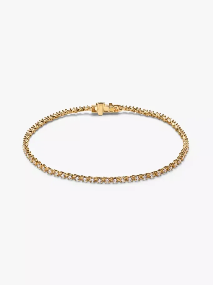 Pandora Era Tennisarmband mit Lab-Grown Diamonds, 1,40 ct insgesamt, 14 Karat Gold Pandora Era Tennisarmband mit Lab-Grown Diamonds, 1,40 ct insgesamt, 14 Karat Gold