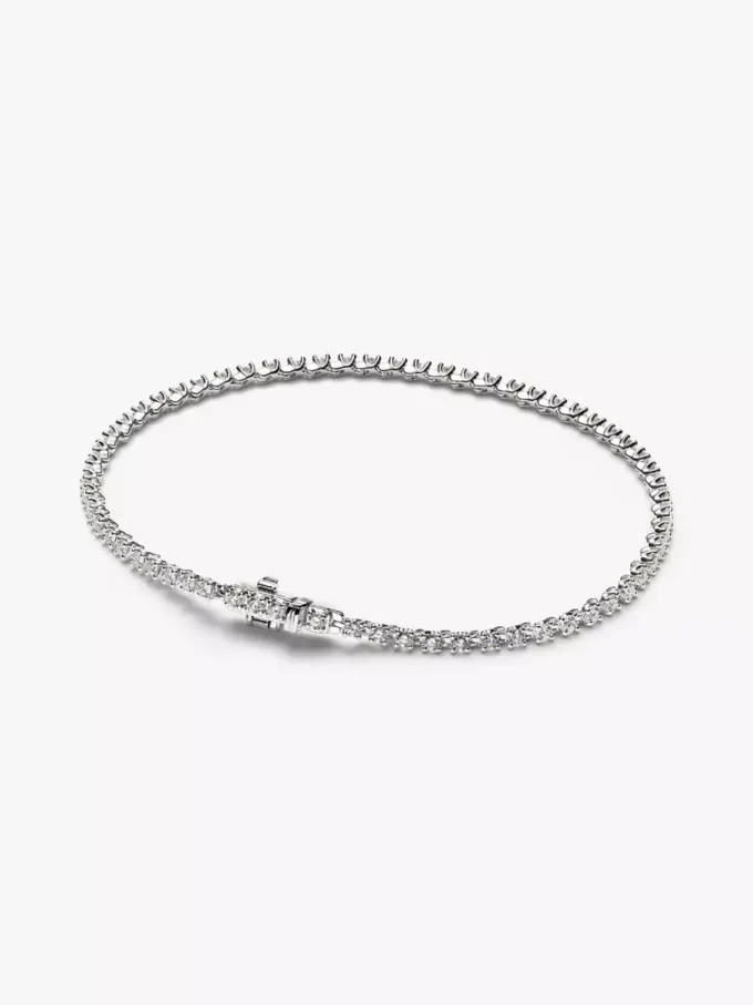 Pandora Era Tennisarmband mit Lab-Grown Diamonds, 1,40 ct insgesamt, 14 Karat Weißgold Pandora Era Tennisarmband mit Lab-Grown Diamonds, 1,40 ct insgesamt, 14 Karat Weißgold