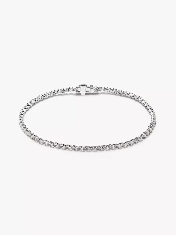 Pandora Era Tennisarmband mit Lab-Grown Diamonds, 1,40 ct insgesamt, 14 Karat Weißgold Pandora Era Tennisarmband mit Lab-Grown Diamonds, 1,40 ct insgesamt, 14 Karat Weißgold