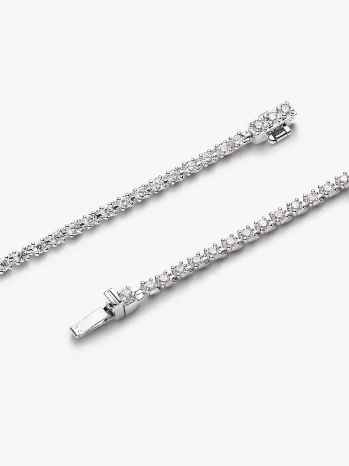 Pandora Era Tennisarmband mit Lab-Grown Diamonds, 1,40 ct insgesamt, 14 Karat Weißgold Pandora Era Tennisarmband mit Lab-Grown Diamonds, 1,40 ct insgesamt, 14 Karat Weißgold