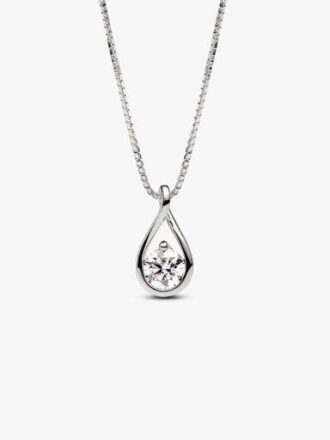 Pandora Infinite 14 Karat Weißgold Halskette mit Anhänger aus Lab-Grown Diamonds – 1,00 Karat Gesamtgewicht, 14 Karat Weißgold Pandora Infinite 14 Karat Weißgold Halskette mit Anhänger aus Lab-Grown Diamonds – 1,00 Karat Gesamtgewicht, 14 Karat Weißgold