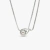Pandora Infinite 14 Karat Weißgold Halskette mit doppelter Kette und im Labor gezüchtetem Diamanten – 0,75 Karat Gesamtgewicht, 14 Karat Weißgold Pandora Infinite 14 Karat Weißgold Halskette mit doppelter Kette und im Labor gezüchtetem Diamanten – 0,75 Karat Gesamtgewicht, 14 Karat Weißgold