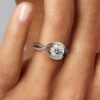 Pandora Infinite 14 Karat Weißgold-Ring mit synthetischem Diamanten – 2,00 Karat Gesamtgewicht, 14 Karat Weißgold Pandora Infinite 14 Karat Weißgold-Ring mit synthetischem Diamanten – 2,00 Karat Gesamtgewicht, 14 Karat Weißgold