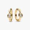 Pandora Infinite 14-karätige Gold-Ohrringe mit synthetischen Diamanten – 0,50 ct TW, 14-karätiges Gold