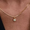 Pandora „Infinite“ 14-karätige Goldhalskette mit Anhänger aus einem im Labor gezüchteten Diamanten, 0,25 Karat, 14-karätiges Gold Pandora „Infinite“ 14-karätige Goldhalskette mit Anhänger aus einem im Labor gezüchteten Diamanten, 0,25 Karat, 14-karätiges Gold