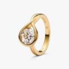 Pandora Infinite 14-karätiger Goldring mit synthetischem Diamanten – 1,75 ct Gesamtgewicht, 14-karätiges Gold Pandora Infinite 14-karätiger Goldring mit synthetischem Diamanten – 1,75 ct Gesamtgewicht, 14-karätiges Gold
