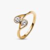 Pandora Infinite 14-karätiger Goldring mit zwei im Labor gezüchteten Diamanten – 0,50 ct TW, 14-karätiges Gold Pandora Infinite 14-karätiger Goldring mit zwei im Labor gezüchteten Diamanten – 0,50 ct TW, 14-karätiges Gold