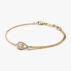 Pandora Infinite 14-karätiges Gold-Armband mit doppelter Kette und Lab-Grown Diamonds – 0,50 ct TW, 14-karätiges Gold Pandora Infinite 14-karätiges Gold-Armband mit doppelter Kette und Lab-Grown Diamonds – 0,50 ct TW, 14-karätiges Gold