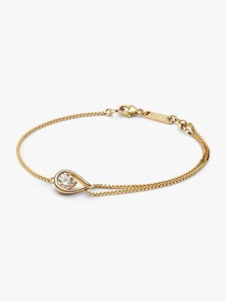 Pandora Infinite 14-karätiges Gold-Armband mit doppelter Kette und Lab-Grown Diamonds – 0,50 ct TW, 14-karätiges Gold Pandora Infinite 14-karätiges Gold-Armband mit doppelter Kette und Lab-Grown Diamonds – 0,50 ct TW, 14-karätiges Gold
