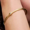 Pandora Infinite Bangle aus 14 Karat Gold mit Lab-Grown Diamanten, 0,25 Karat insgesamt, 14 Karat Gold Pandora Infinite Bangle aus 14 Karat Gold mit Lab-Grown Diamanten, 0,25 Karat insgesamt, 14 Karat Gold