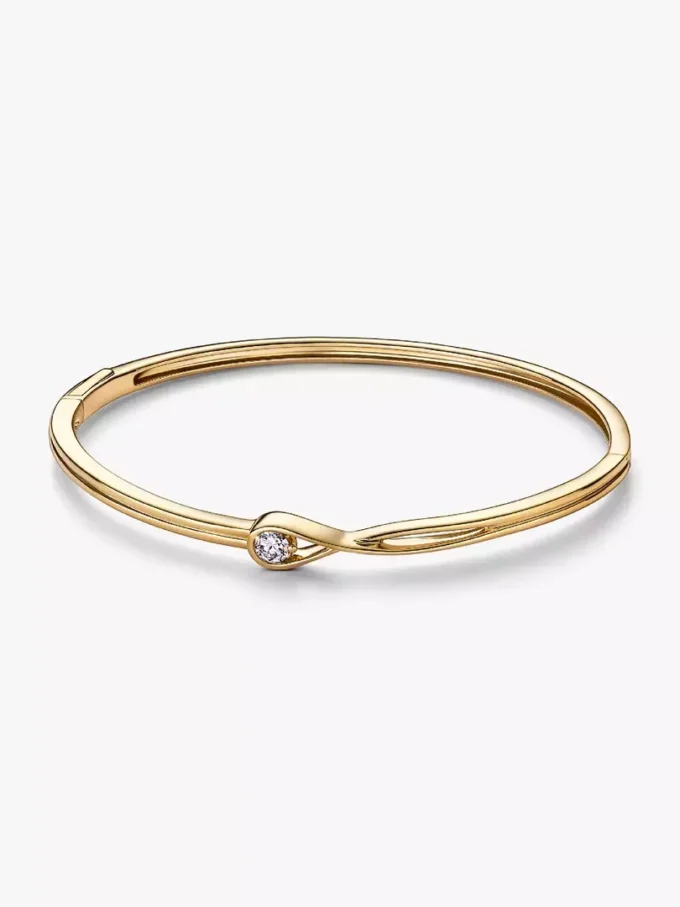 Pandora Armband- und Ring-Set mit Lab-Grown Diamonds, 0,50 Karat insgesamt, 14 Karat Gold, 2 Stück Pandora Armband- und Ring-Set mit Lab-Grown Diamonds, 0,50 Karat insgesamt, 14 Karat Gold, 2 Stück