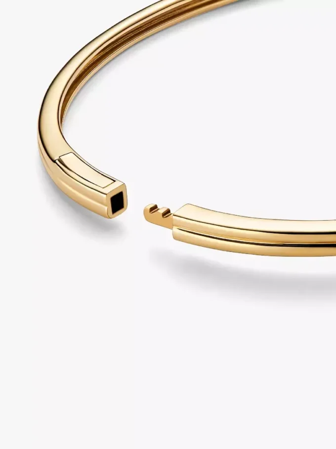 Pandora Infinite Bangle aus 14 Karat Gold mit Lab-Grown Diamanten, 0,25 Karat insgesamt, 14 Karat Gold Pandora Infinite Bangle aus 14 Karat Gold mit Lab-Grown Diamanten, 0,25 Karat insgesamt, 14 Karat Gold