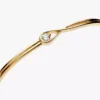 Pandora Infinite Bangle aus 14 Karat Gold mit Lab-Grown Diamanten, 0,25 Karat insgesamt, 14 Karat Gold Pandora Infinite Bangle aus 14 Karat Gold mit Lab-Grown Diamanten, 0,25 Karat insgesamt, 14 Karat Gold
