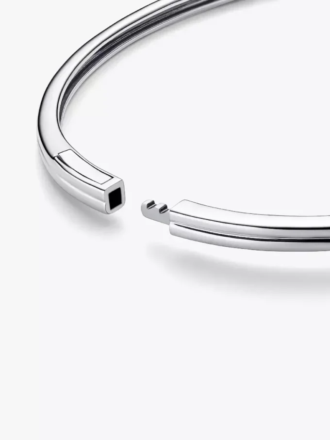 Pandora Infinite Bangle aus Sterlingsilber mit Lab-Grown Diamonds, 0,15 Karat insgesamt, Sterlingsilber Pandora Infinite Bangle aus Sterlingsilber mit Lab-Grown Diamonds, 0,15 Karat insgesamt, Sterlingsilber