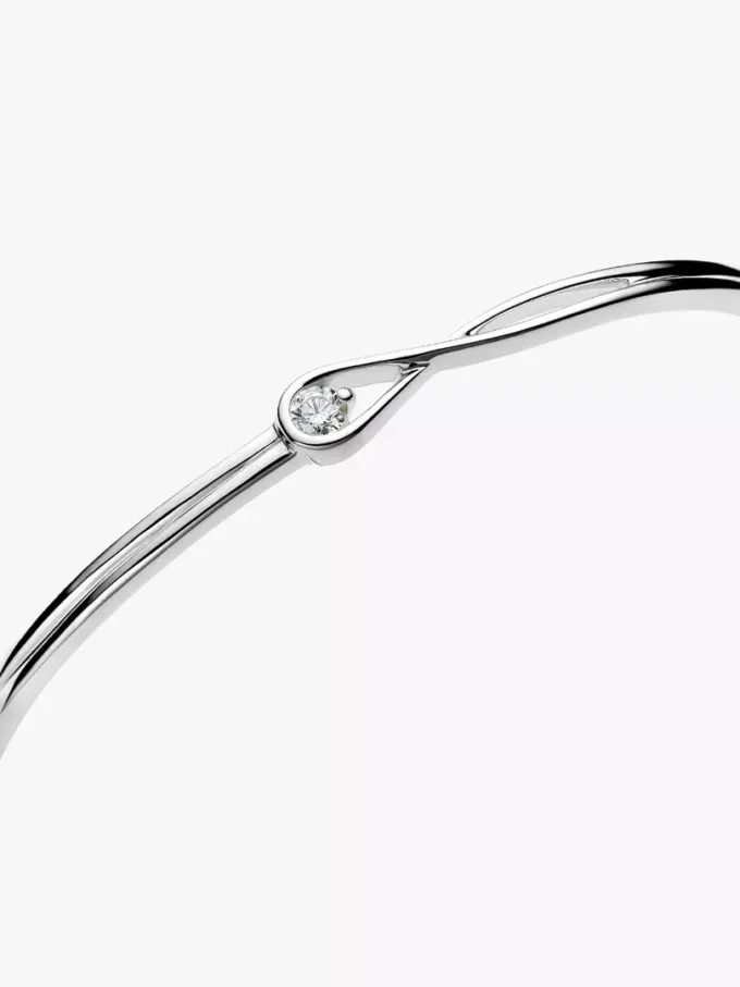Pandora Infinite Bangle aus Sterlingsilber mit Lab-Grown Diamonds, 0,15 Karat insgesamt, Sterlingsilber Pandora Infinite Bangle aus Sterlingsilber mit Lab-Grown Diamonds, 0,15 Karat insgesamt, Sterlingsilber