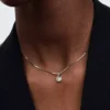 Pandora Infinite Halskette mit Anhänger aus 14 Karat Weißgold und im Labor gezüchtetem Diamanten, 0,50 Karat insgesamt, 14 Karat Weißgold Pandora Infinite Halskette mit Anhänger aus 14 Karat Weißgold und im Labor gezüchtetem Diamanten, 0,50 Karat insgesamt, 14 Karat Weißgold