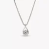 Pandora Infinite Halskette mit Anhänger aus 14 Karat Weißgold und im Labor gezüchtetem Diamanten, 0,50 Karat insgesamt, 14 Karat Weißgold Pandora Infinite Halskette mit Anhänger aus 14 Karat Weißgold und im Labor gezüchtetem Diamanten, 0,50 Karat insgesamt, 14 Karat Weißgold