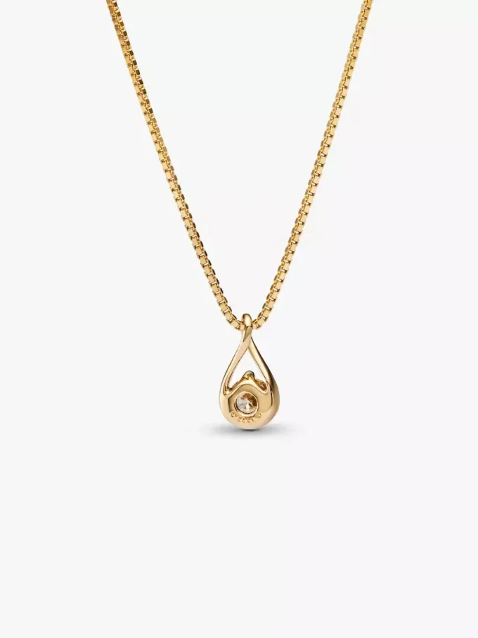 Pandora Infinite Halskette mit Anhänger aus 14-karätigem Gold und Lab-Grown Diamonds, 0,50 Karat insgesamt, 14-karätiges Gold Pandora Infinite Halskette mit Anhänger aus 14-karätigem Gold und Lab-Grown Diamonds, 0,50 Karat insgesamt, 14-karätiges Gold