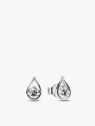 Pandora Infinite Ohrringe aus Sterlingsilber mit Lab-Grown Diamonds, 0,20 Karat insgesamt, Sterlingsilber