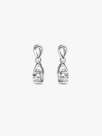 Pandora Infinite Ohrringe aus Sterlingsilber mit Lab-Grown Diamonds – 0,30 ct TW, Sterlingsilber