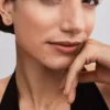 Pandora Infinite Pavé-Ohrringe mit synthetischen Diamanten, 0,16 Karat insgesamt, 14 Karat Gold