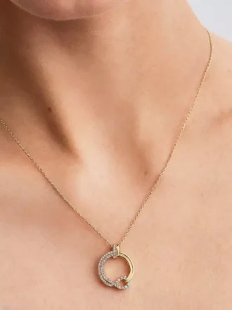 Pandora „Infinite“ Pavé-Anhänger mit Lab-Grown Diamonds, 0,32 Karat insgesamt, 14 Karat Gold Pandora „Infinite“ Pavé-Anhänger mit Lab-Grown Diamonds, 0,32 Karat insgesamt, 14 Karat Gold