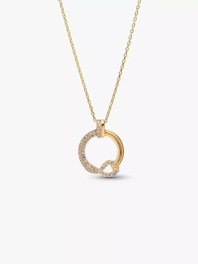 Pandora „Infinite“ Pavé-Anhänger mit Lab-Grown Diamonds, 0,32 Karat insgesamt, 14 Karat Gold Pandora „Infinite“ Pavé-Anhänger mit Lab-Grown Diamonds, 0,32 Karat insgesamt, 14 Karat Gold