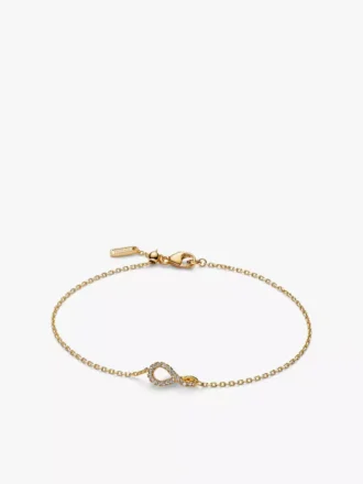Pandora Infinite Pavé-Armband mit synthetischen Diamanten, 0,10 ct insgesamt, 14 Karat Gold Pandora Infinite Pavé-Armband mit synthetischen Diamanten, 0,10 ct insgesamt, 14 Karat Gold