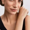Pandora Infinite Pavé-Ohrringe mit synthetischen Diamanten, 0,26 Karat insgesamt, 14 Karat Gold