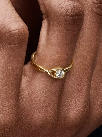 pandora infinite ring aus 14 karat gold mit lab grown diamonds 0 25 karat insgesamt 14 karat gold 1 330x440 - Pandora Infinite Ring aus 14 Karat Gold mit Lab-Grown Diamonds, 0,25 Karat insgesamt, 14 Karat Gold