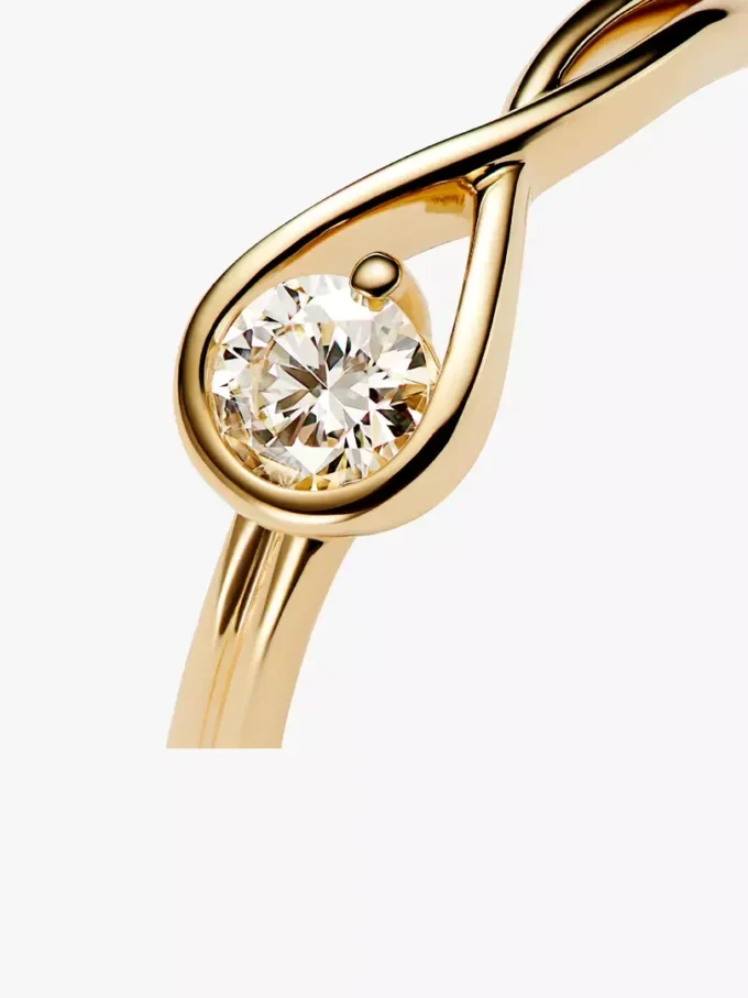 Pandora Infinite Ring aus 14 Karat Gold mit Lab-Grown Diamonds, 0,25 Karat insgesamt, 14 Karat Gold Pandora Infinite Ring aus 14 Karat Gold mit Lab-Grown Diamonds, 0,25 Karat insgesamt, 14 Karat Gold