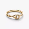 Pandora Infinite Ring aus 14 Karat Gold mit Lab-Grown Diamonds, 0,25 Karat insgesamt, 14 Karat Gold Pandora Infinite Ring aus 14 Karat Gold mit Lab-Grown Diamonds, 0,25 Karat insgesamt, 14 Karat Gold