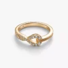 Pandora „Infinite“ Ring mit doppelreihigem Pavé aus im Labor gezüchteten Diamanten, 0,22 Karat insgesamt, 14 Karat Gold Pandora „Infinite“ Ring mit doppelreihigem Pavé aus im Labor gezüchteten Diamanten, 0,22 Karat insgesamt, 14 Karat Gold
