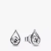 Pandora „Infinite“ Set aus Ring und Ohrringen mit Lab-Grown Diamonds, 1 Karat insgesamt, Sterlingsilber, 2er-Set Pandora „Infinite“ Set aus Ring und Ohrringen mit Lab-Grown Diamonds, 1 Karat insgesamt, Sterlingsilber, 2er-Set