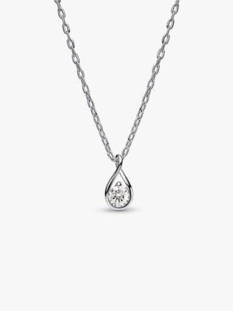 Pandora Infinite Sterling-Silber-Anhänger-Halskette mit Lab-Grown Diamonds – 0,25 ct TW, Sterling-Silber Pandora Infinite Sterling-Silber-Anhänger-Halskette mit Lab-Grown Diamonds – 0,25 ct TW, Sterling-Silber