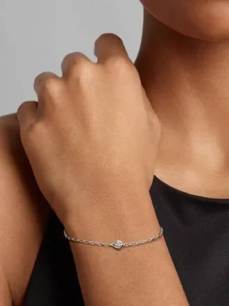 Pandora Infinite Sterling-Silber-Armband mit Lab-Grown Diamonds – 0,15 ct TW, Sterling-Silber