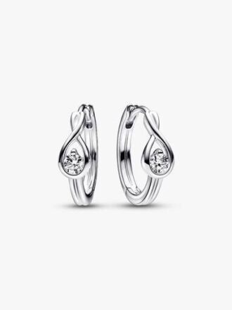 Pandora Infinite Sterling-Silber-Ohrringe mit Lab-Grown Diamonds – 0,20 ct TW, Sterling-Silber