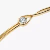 Pandora Lab-Grown Diamonds Bangle „Infinite“ aus 14 Karat Gold mit im Labor gezüchtetem Diamanten, 0,50 Karat insgesamt, 14 Karat Gold Pandora Lab-Grown Diamonds Bangle „Infinite“ aus 14 Karat Gold mit im Labor gezüchtetem Diamanten, 0,50 Karat insgesamt, 14 Karat Gold