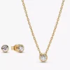 Pandora Lab-Grown Diamonds – Geschenkset mit Schmuck aus im Labor gezüchteten Diamanten, 14 Karat Gold, 2er-Set Pandora Lab-Grown Diamonds – Geschenkset mit Schmuck aus im Labor gezüchteten Diamanten, 14 Karat Gold, 2er-Set