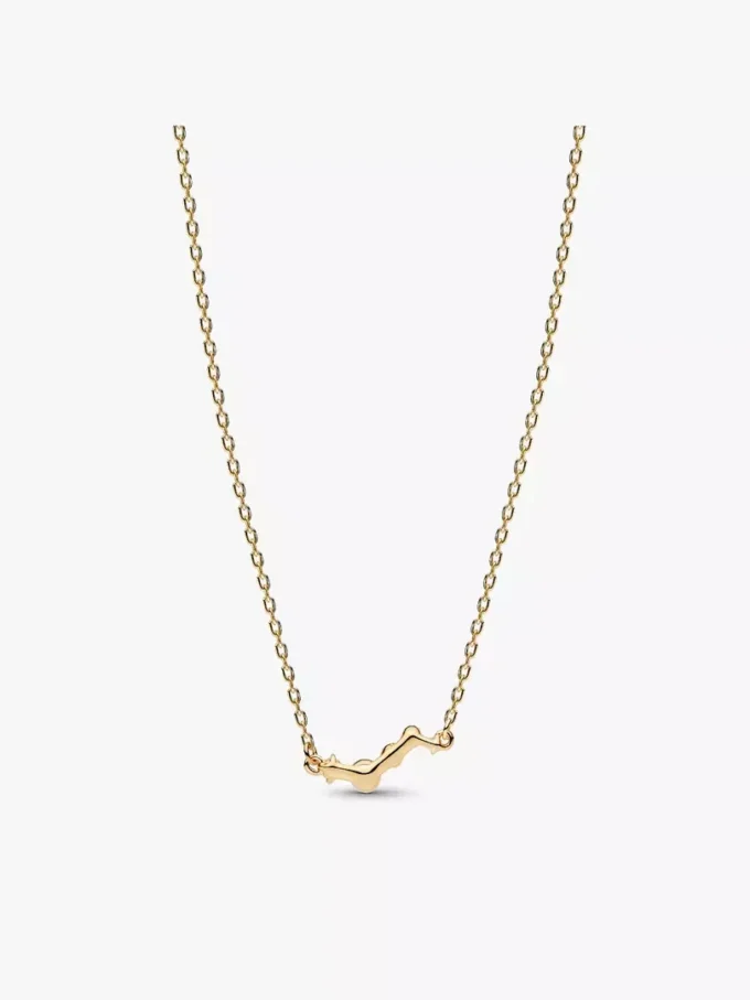 Pandora Lab-Grown Diamonds-Halskette mit Tropfenanhänger aus im Labor gezüchteten Diamanten, 0,09 Karat insgesamt, 14 Karat Gold Pandora Lab-Grown Diamonds-Halskette mit Tropfenanhänger aus im Labor gezüchteten Diamanten, 0,09 Karat insgesamt, 14 Karat Gold
