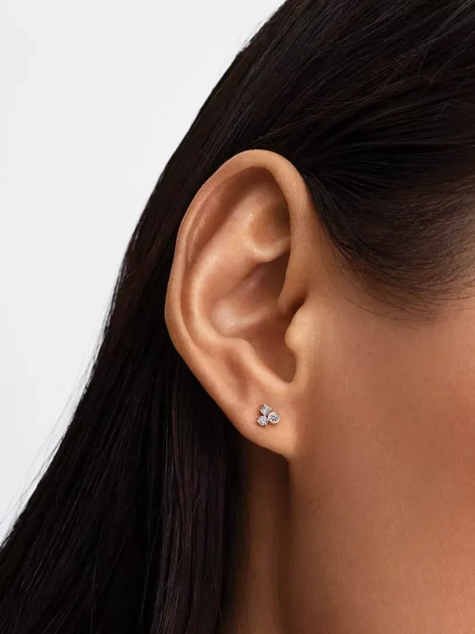 Pandora Lab-Grown Diamonds-Ohrringe mit im Labor gezüchteten Diamanten, 0,19 Karat insgesamt, 14 Karat Gold