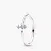 Pandora Era Lab-Grown Diamonds Weißgold-Ring-Set (offener Ring und Trio-Ring), 2er-Set Pandora Era Lab-Grown Diamonds Weißgold-Ring-Set (offener Ring und Trio-Ring), 2er-Set